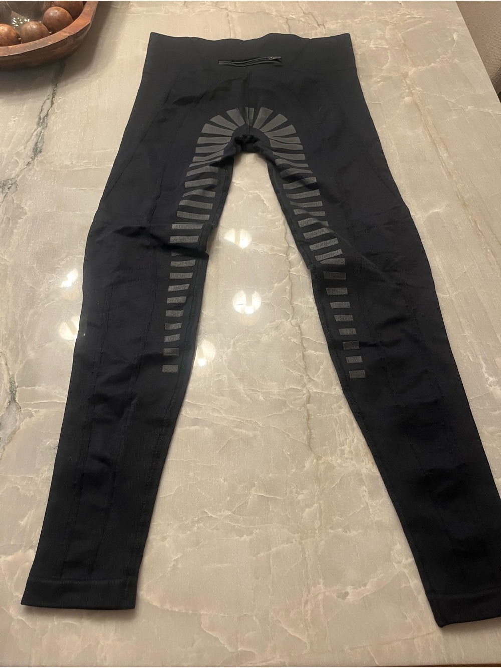 Women's Black High-Waist Performance riding tights equestrian